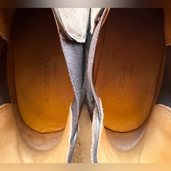 Baudoin & Lange Rover Suede Chelsea Boots Brown Taupe 45 / 12 $650 - Picture 10 of 10